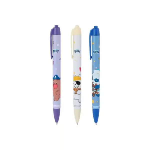 Set Pluma Tinta Negra Miniso