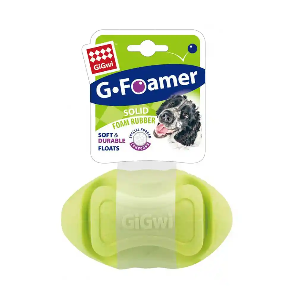 Juguete Perros Gigwi Rugby Foamer Verde