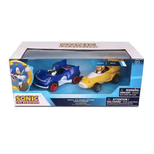 Sonic Pack Autos Pull Back Sonic y Shadow 10 cm