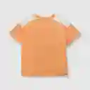 Polera Tropical de Bebé Niño Light Orange Talla 9/12M Colloky