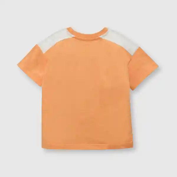 Polera Tropical de Bebé Niño Light Orange Talla 9/12M Colloky