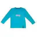 Polera Manga Larga Niño Azul Pillin 3 a