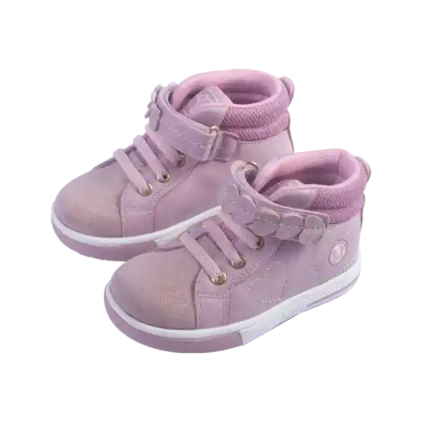 Zapatillas Bebe Niña Rosado Pillin 25