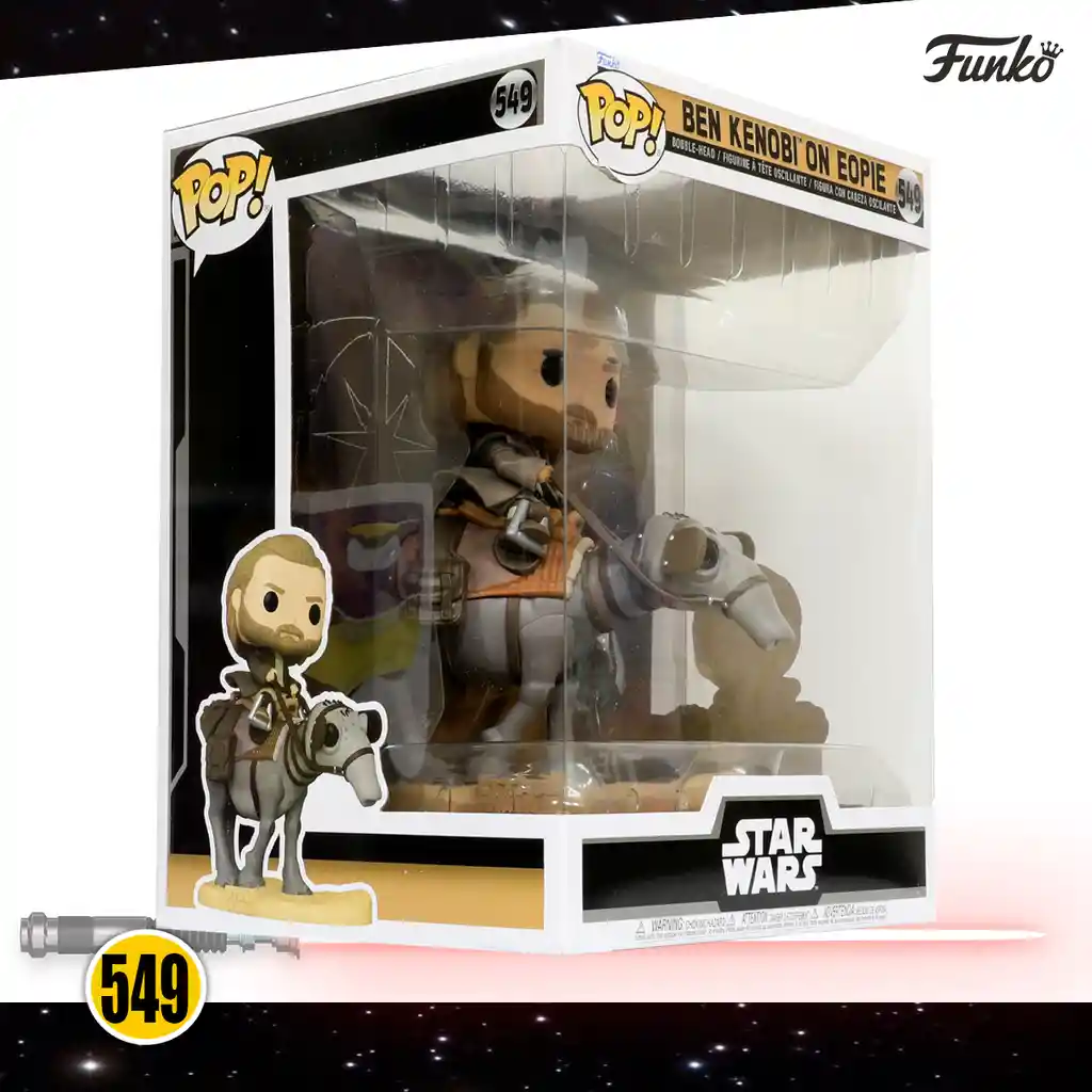 Funko Pop! Figura de Acción Star Wars Ben Kenobi On Eopie 549