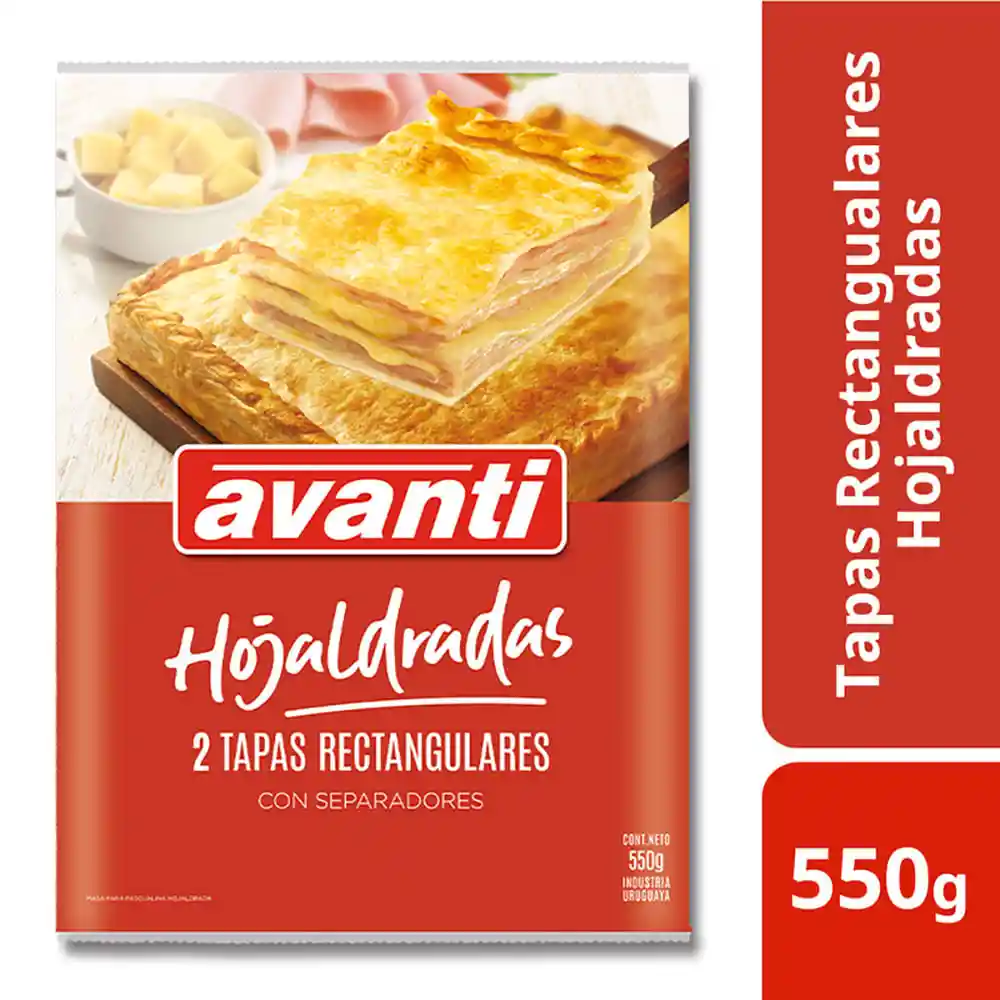 Avanti Tapas Rectangulares Hojaldradas con Separadores