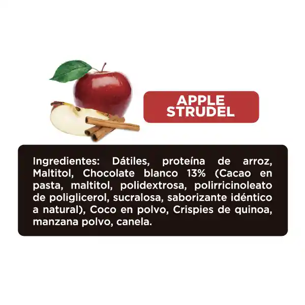Revitta Barra de Proteína Vegana Rice Sabor Apple Strudel