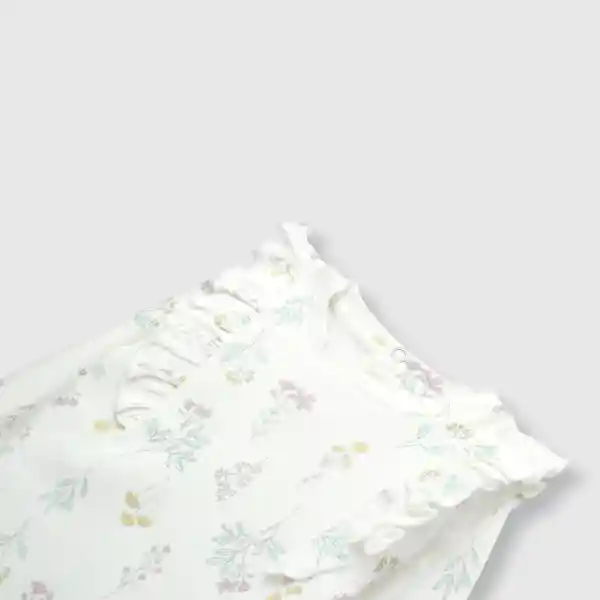 Conjunto Flores de Bebé Niña Off White Talla 3/6M Colloky