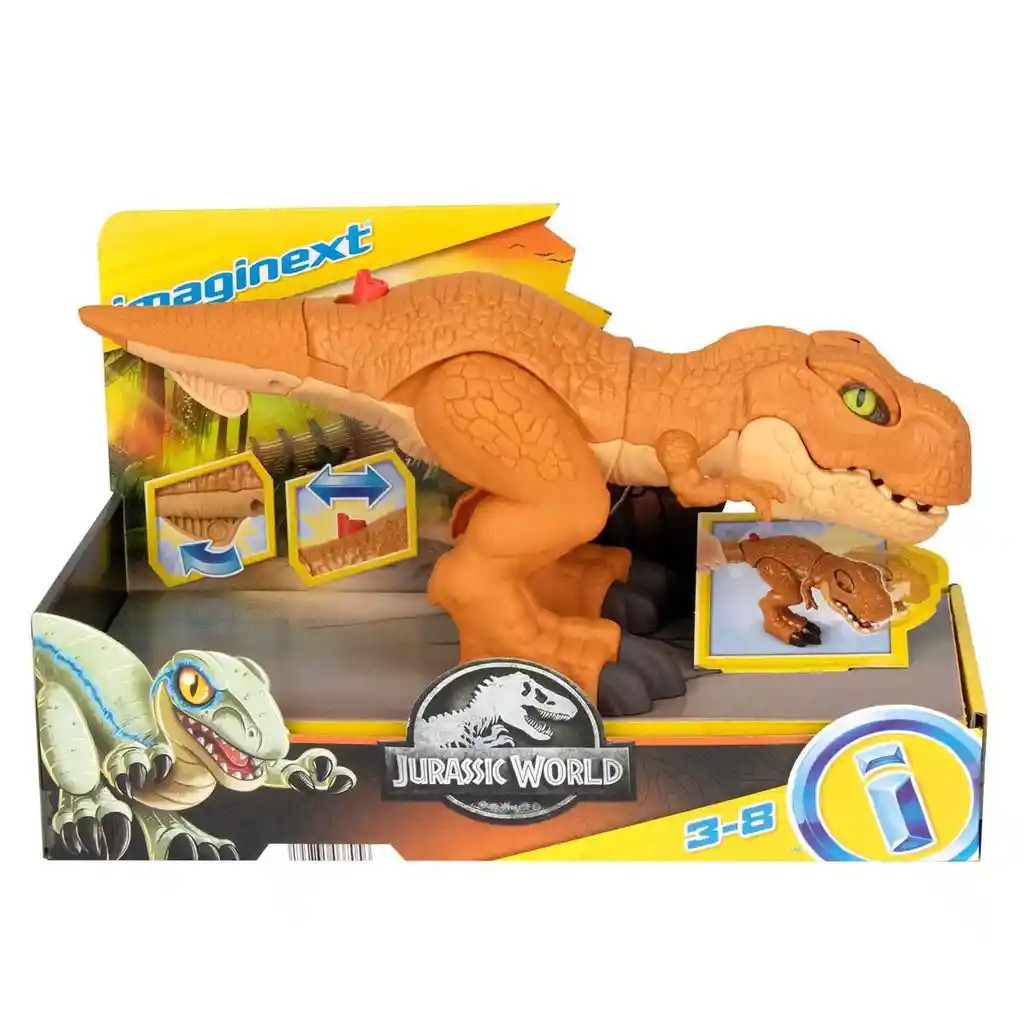 Imaginext Muñeco Jurassic World T-Rex Acción de Combate