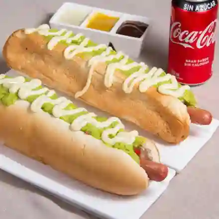 Promo 2 Vienesas Italianas y 1 Bebida 350 ml