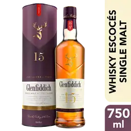 Glenfiddich Whisky Malta 15 Años 40°