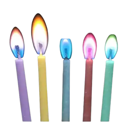 Vela Llama de Colores