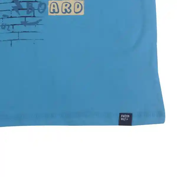 Polera Niño Azul Pillin 16