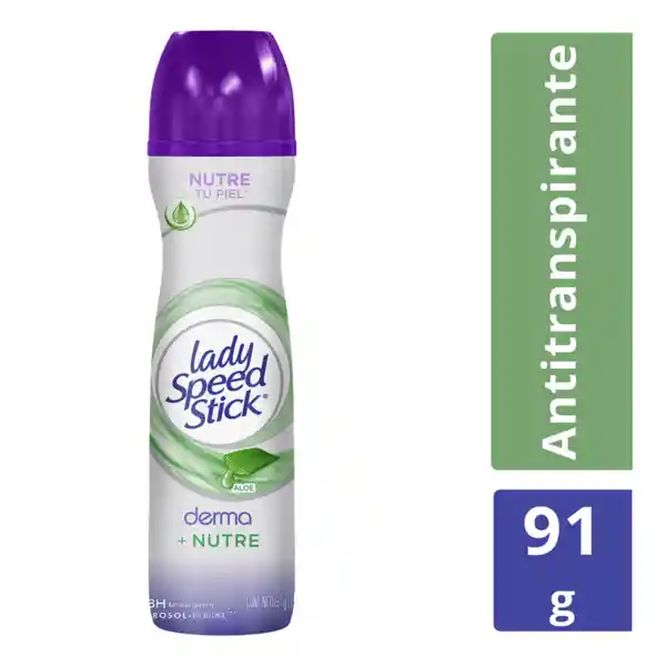 Desodorante en Spray Lady Speed Stick Derma Nutre Aloe 150 mL