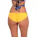 Bikini Calzón Con Drapeado Trasero Est. Amarillo Talla XL Samia