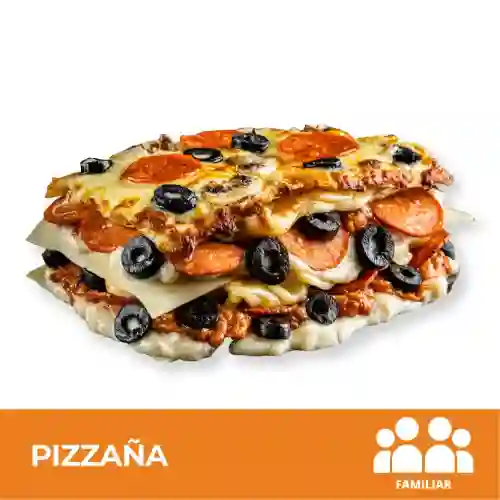 Pizzaña Familiar + Pancitos de Ajo