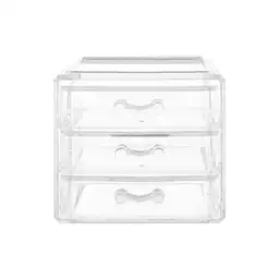 Miniso Organizador Con 3 Cajones, Transparente, Chico