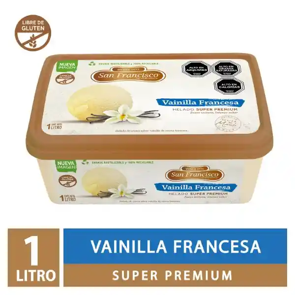 San Francisco Helado Super Premium Vainilla Francesa