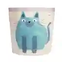 3 Sprouts Canasto Para Juguetes Gato Celeste