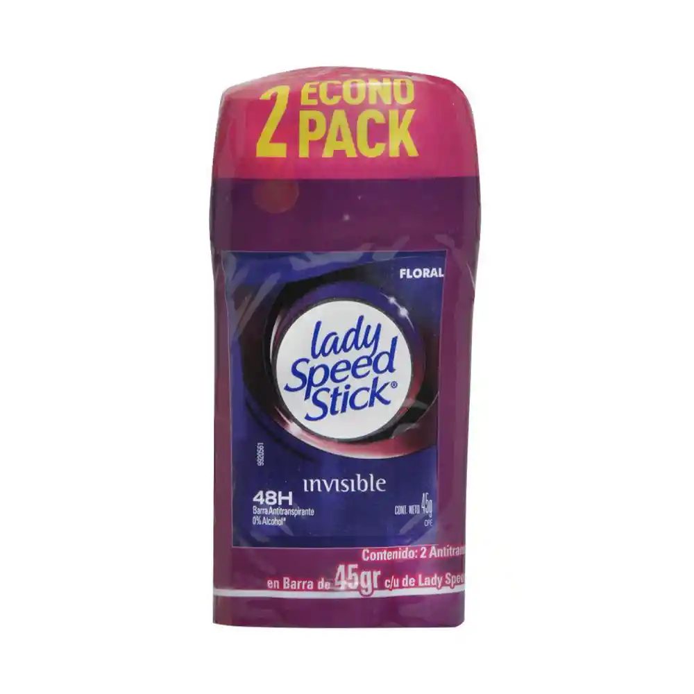 Lady Speed Stick Desodorante En Barra Floral 45G 2U