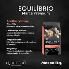 Equilibrio Alimento Para Gato Adulto Salmón Indoor 1.5 Kg