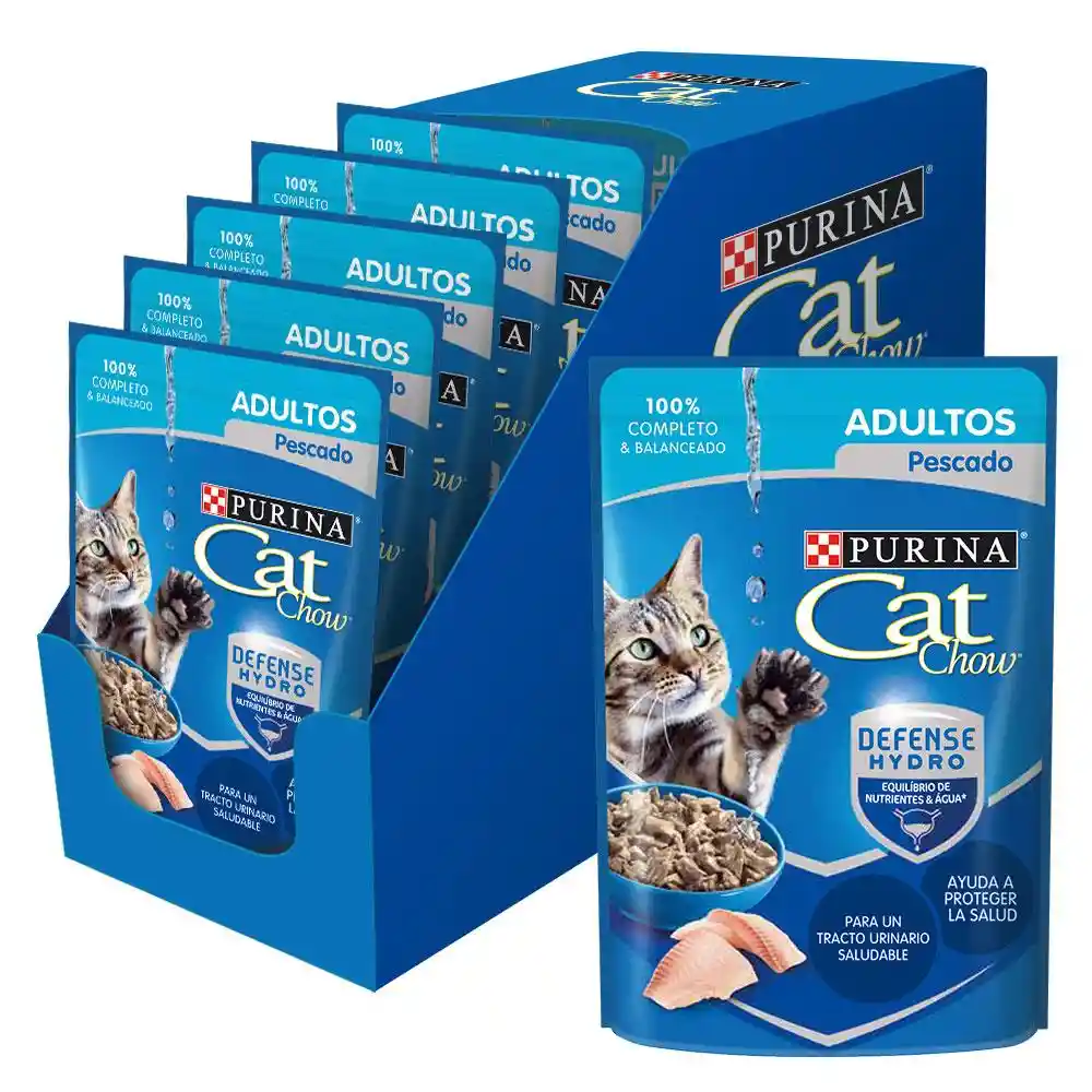 Cat Chow Alimento Humedo Adultos Pescado