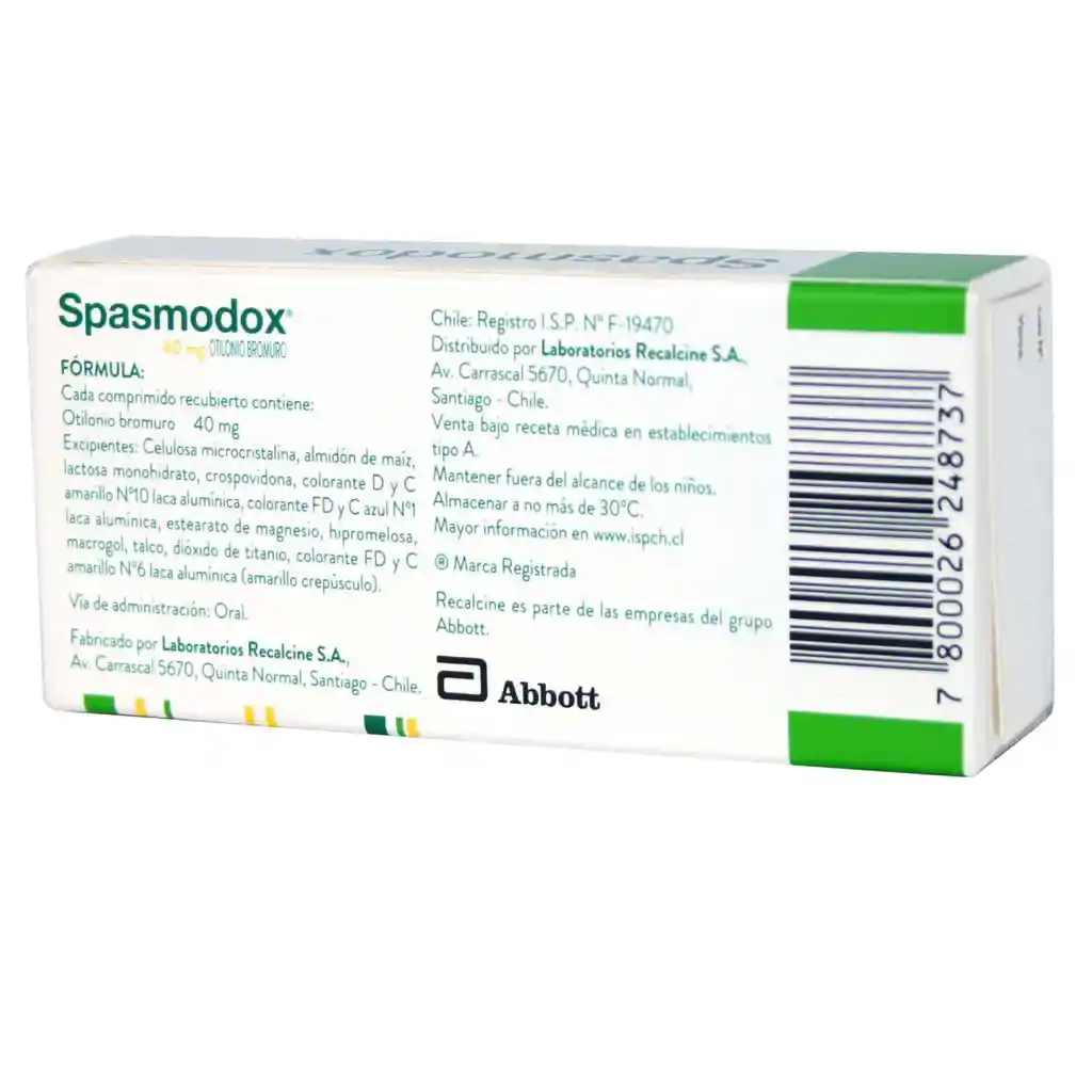 Spasmodox Colon Irritable Comrec.40Mg.30