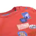 Polera Manga Larga Bebé Niño Terracota Talla 4 A Pillin