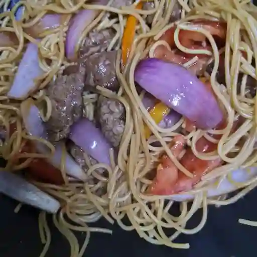 Tallarín saltado 2 sabores