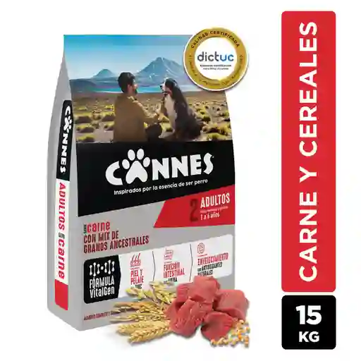 Cannes Alimento Perro Carne Cereales