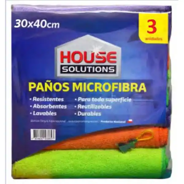 Auto Solutions Pack Paños de Microfibra Colores 30 x 40 cm