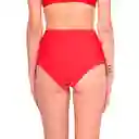 Bikini Calzón Pin up Con Transparencia Rojo Talla M Samia