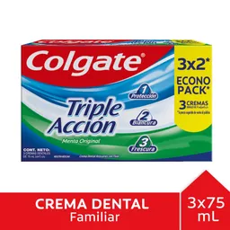 Colgate Pasta Dental Triple Acción 75Ml 3U