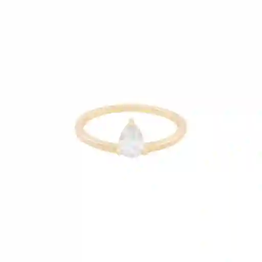 Anillo White May Baño de Oro Talla 6 Noa Joyas