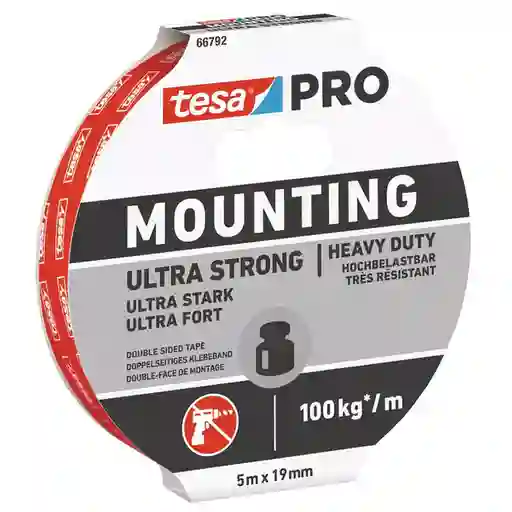 Tesa Cinta Doble Contacto Ultra Fuerte Pro 19 mm x 5 m