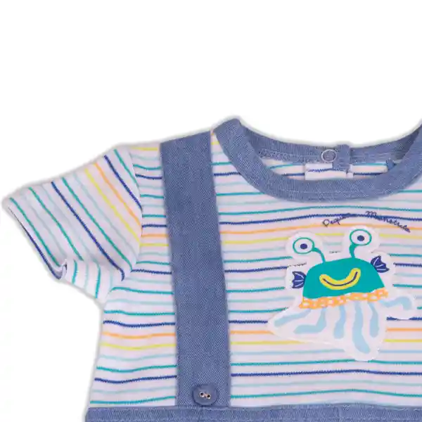 Mameluco Bebe Niño Agua Pillin 1 M