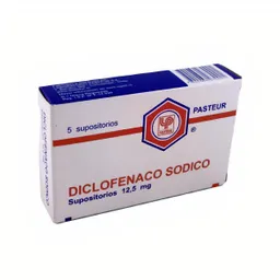 Diclofenaco Sodico Infantil 12;5 mg Supositorios