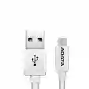 Adata Cable Aluminum Micro Usb/Usb Textil 2.4A Plateado 100CMK