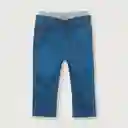 Jean Con Pretina Rib Niño Azul Talla 18M Opaline