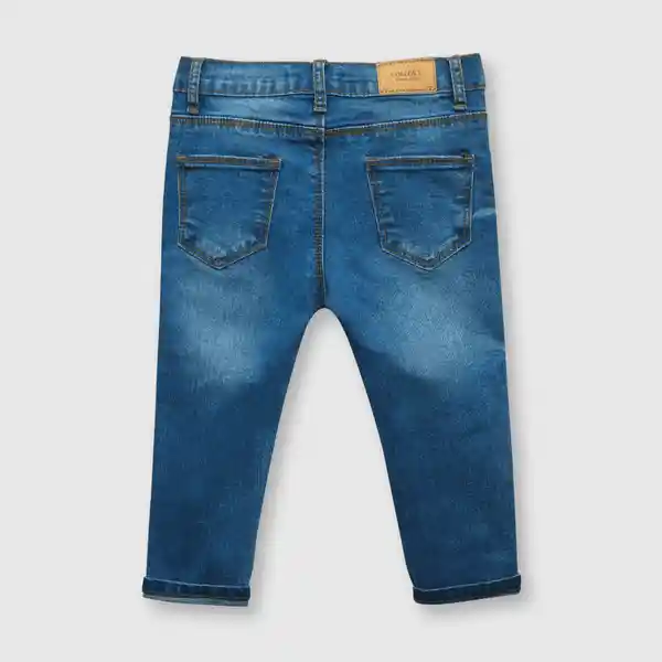 Jean Con Parches de Bebé Niño Denim Talla 6M Colloky