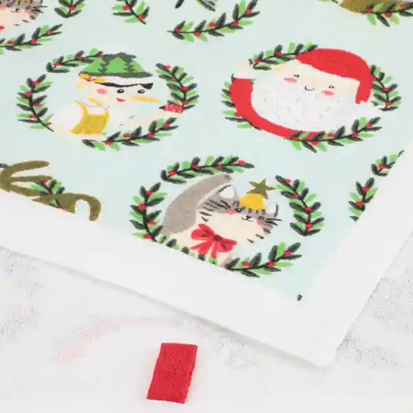 Paño Cocina Algodón Estampado Navidad 38 x 63.5 cm Casaideas