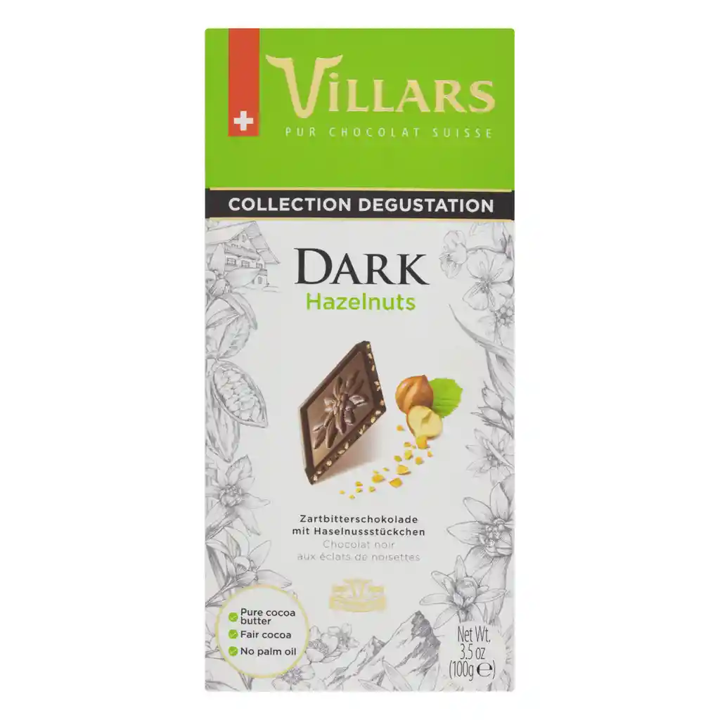 Villars Chocolate Amargo Con Avellanas