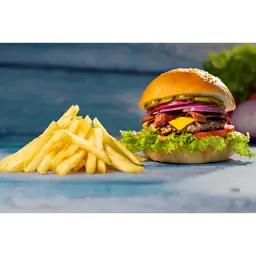 Burger Furious + Papas Fritas