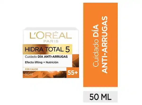 LOréal París Crema Hidra Total 5 Antiarrugas +55
