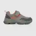 Zapatillas Para Niño Print Lateral Gris Talla 32 Colloky