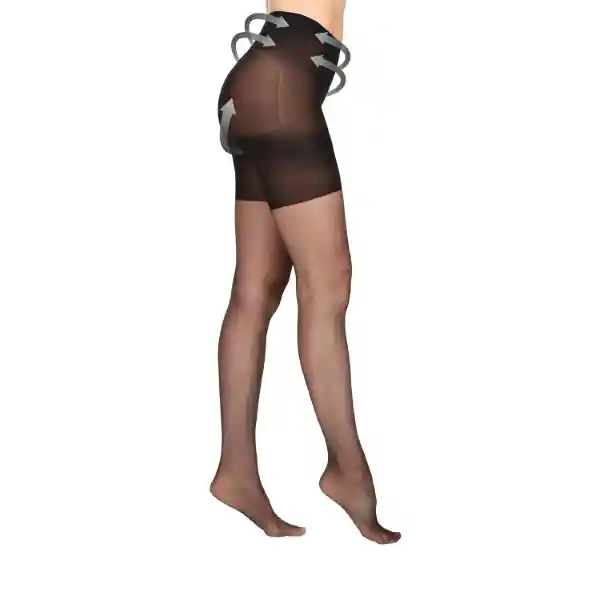 Panty Efecto up Sin Puntera Negro Talla 2 Caffarena