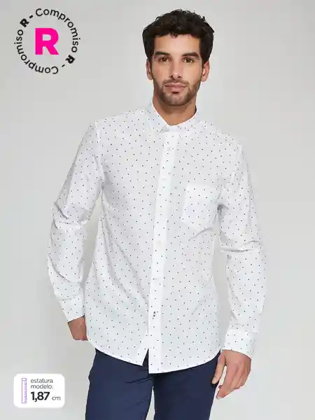 Kenneth Stevens Camisa Manga Larga mp Betuel Blanco XL SS25