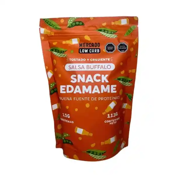 Mercado Lowcarb Snack Edamame Salsa Buffalo