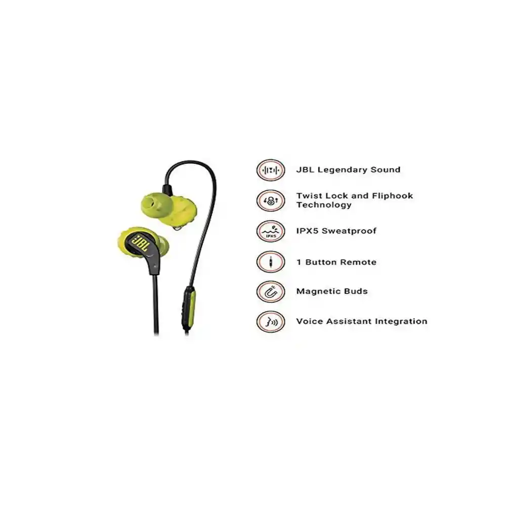 Jbl Audífonos in Ear Endurance Run Amarillo JBLENDURRUNBNL