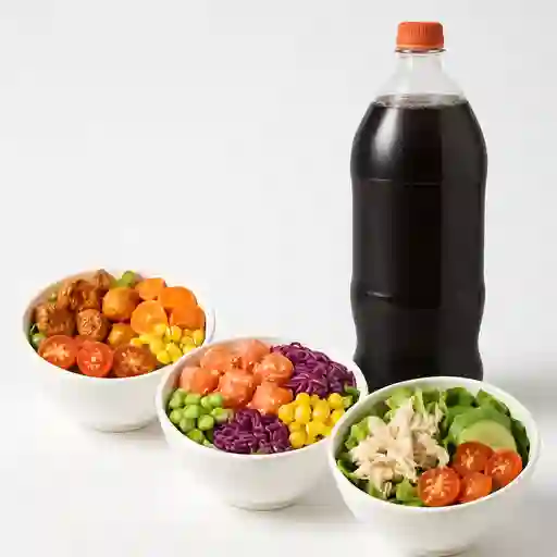 Promo Bowls 3 y Bebida 1.5 Lts