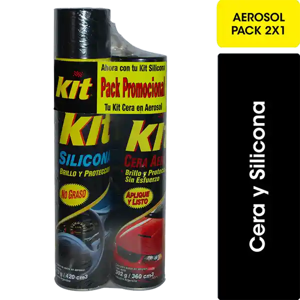 Kit Silicona + Cera Aerosol
